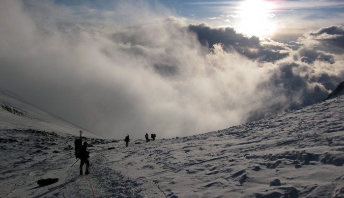 Denali Descent  Windy Corner before Squirrel Hill 